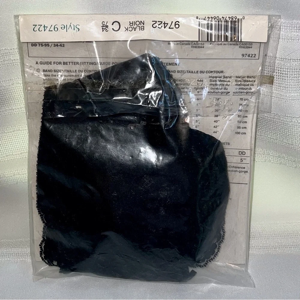 Bali‎ International Edition Bra 34C NWOT Blk Vintage $5 ADD ON with $15+ Bundle - Picture 6 of 10